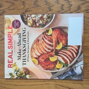 Real Simple Magazine November 2021 Make-Ahead Thanksgiving, Everything Fall